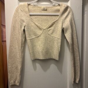 Wilfred Beige Knit Top
